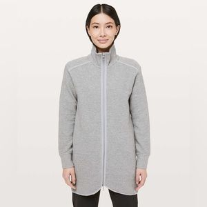 Lululemon On Repeat Jacket - Heathered Core Light Grey - Size 6